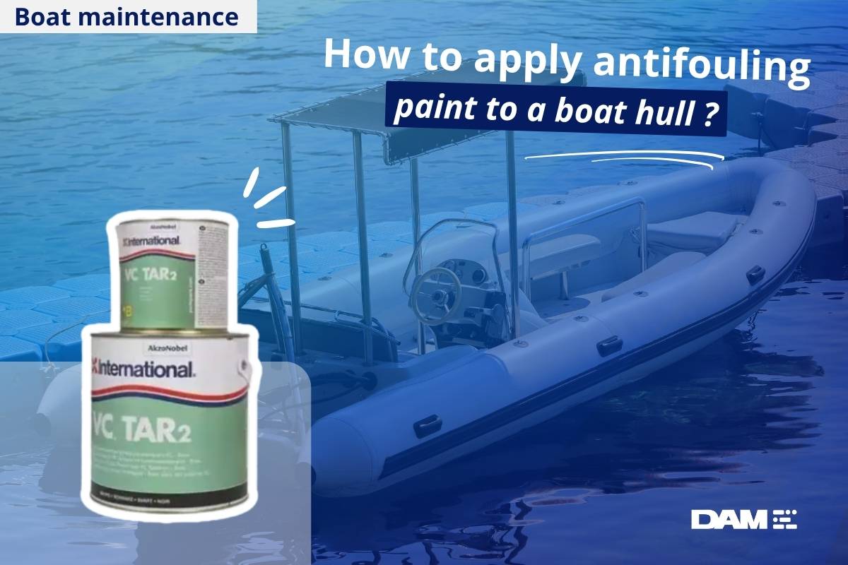 How to apply antifouling paint to a boat hull?
